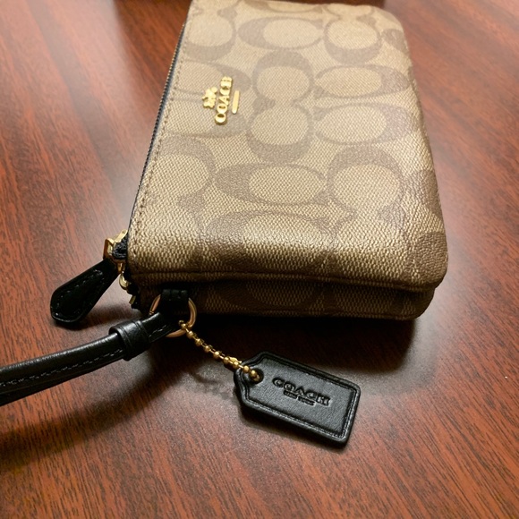 NWT Classic Coach Double Zip Wallet/Wristlet - Picture 6 of 8